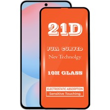 Kzy Samsung Galaxy S24 Fe ile Uyumlu Tam Kaplayan 21D Temperli Ekran Koruyucu Cam
