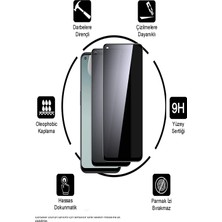 Kzy Samsung Galaxy S24 Fe ile Uyumlu Tam Kaplayan Privacy Hayalet Temperli Ekran Koruycu Cam