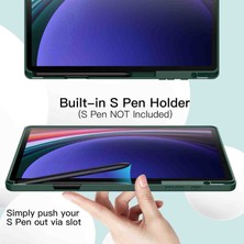 Fogy Samsung Galaxy Tab S10+ Plus SMX820 Case Kalem Bölmeli Tam Kılıp Kılıfı