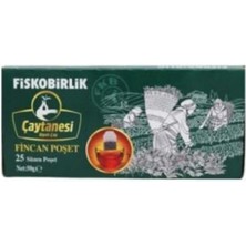Fiskobirlik Çaytanesi Süzen Poşet Çay 25'li x 4