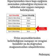 Roboqoq 4.5cm Ten Rengi Robot Elektrikli Süpürge Rampası Kapı Eşik Rampası