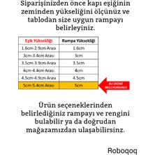 Roboqoq 5cmx75cm Bantlı Beyaz Robot Elektrikli Süpürge Rampası Kapı Eşik Rampası