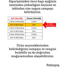 Roboqoq 3cmx60cm Bantlı Beyaz Robot Elektrikli Süpürge Rampası Kapı Eşik Rampası