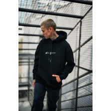 Polizei Gray Motif Oversize Hoodie