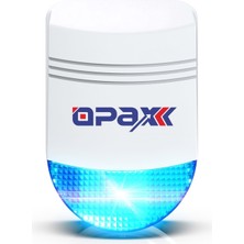 OPAX Opax-W20-Siyah+Bgr-09 Gprs I Wifi & Bgr-09 Kablosuz Sirenli Alarm Sistemi (1 Yıl Ahm Ücretsiz)