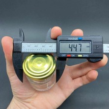 Ahsa Ticaret 10 Adet 40 cc Cam Kavanoz - Metal Kapaklı - 40 ml Cam Kavanoz