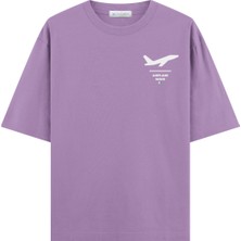 Coutliner Airplane Mode Oversize T-Shirt (Ekstra Bol Kesim)