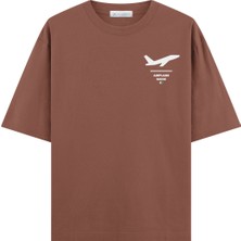 Coutliner Airplane Mode Oversize T-Shirt (Ekstra Bol Kesim)