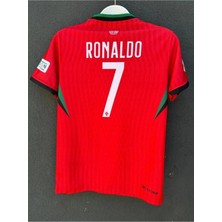 Portekiz 2024/25 Yeni Sezon Cristiano Ronaldo Iç Saha Forması (Kırmızı)