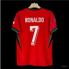 Portekiz 2024/25 Yeni Sezon Cristiano Ronaldo Iç Saha Forması (Kırmızı)