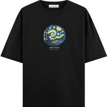 Coutliner Starry Night Oversize T-Shirt (Ekstra! Bol Kesim)