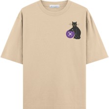 Coutliner Cat Oversize T-Shirt (Ekstra! Bol Kesim)