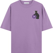 Coutliner Cat Oversize T-Shirt (Ekstra! Bol Kesim)
