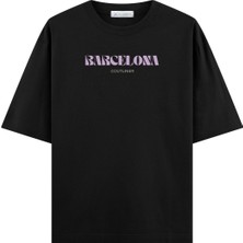 Coutliner Basic La Sagrada Familia Oversize T-Shirt (Ekstra! Bol Kesim)