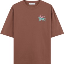 Coutliner Tiger Oversize T-Shirt (Ekstra! Bol Kesim)