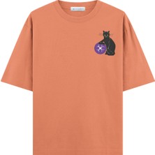 Coutliner Cat Oversize T-Shirt (Ekstra! Bol Kesim)