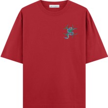 Coutliner Snake Oversize T-Shirt (Ekstra! Bol Kesim)
