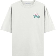 Coutliner Tiger Oversize T-Shirt (Ekstra! Bol Kesim)