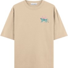 Coutliner Tiger Oversize T-Shirt (Ekstra! Bol Kesim)