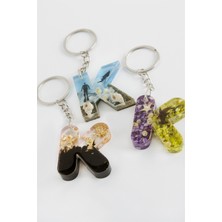 Feryal K Harfli Epoksi Anahtarlık