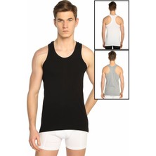 Pi Giyim Erkek Karışık Renk 3'lü Paket Ribana Spor Atlet ELF568T0118CCM3