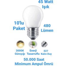 Ack 5W Top Ampul Günışığı E27 Duylu Avize Ampulü 480 Lümen Küçük Ampul