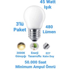 Repplam ACK 5W Top Ampul Günışığı E27 Duylu Avize Ampulü 480 Lümen Küçük Ampul