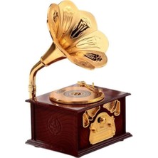 Kahverengi Phonograph Lik Müzik Kutusu