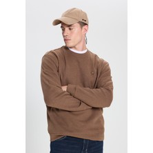 Wrangler Wrangler Regular Fit Normal Kesim Bisiklet Yaka Haki Sweatshirt