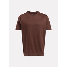 Kiremit Erkek Yuvarlak Yaka Normal Kalıp T-Shirt 100205341 Athlete Tee 2.0 Rbk-Endur