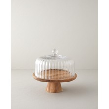 English Home Lydie Akasya-Cam Kek Standı 26 Cm Şeffaf