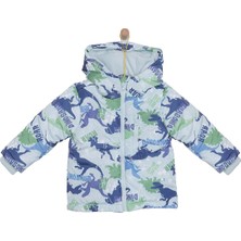 HelloBaby HelloBaby Metraj Baskılı Kapüşonlu Mont Erkek Bebek