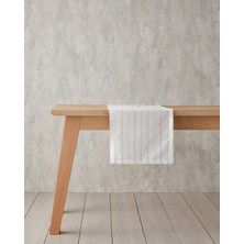 English Home Flossy Polyester Runner 40X140 cm Beyaz - Bej