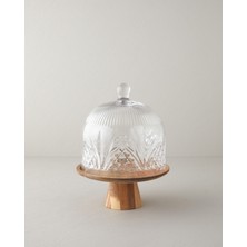 English Home Raphael Akasya-Cam Kek Fanusu 25 cm Şeffaf