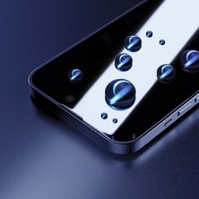 Zebana iPhone 13 Darbeye Dayanıklı Anti Statik Temperli Hayalet Cam Ekran Koruyucu Siyah