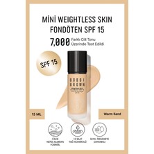 Bobbi Brown Mini Weightless Skin Fondöten Spf 15 - Doğal Ve Mat Bitişli - Warm Sand - 13 Ml (Seyahat Boy)