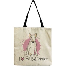 Couples Couples1 Çok Fonksiyonlu Taşınabilir Alışveriş Çantası Moda Kadın Plaj Çantası Komik Bulldog Baskı Tote Çanta (Yurt Dışından)