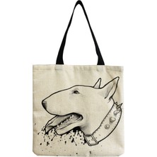 Couples Couples1 Çok Fonksiyonlu Taşınabilir Alışveriş Çantası Moda Kadın Plaj Çantası Komik Bulldog Baskı Tote Çanta (Yurt Dışından)