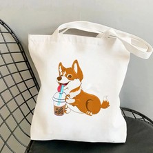 Couples Couples1 Karikatür Eğlenceli Kawaii Sanat Baskı Çanta Omuzdan Askili Çanta Rahat Alışveriş Kız Çanta Kadın Kanvas Çanta (Yurt Dışından)