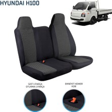 Hyundai H100 2+1 Ön Koltuk Kılıf Seti Siyah