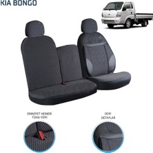 Kia Bongo 2+1 Ön Koltuk Kılıf Seti Siyah