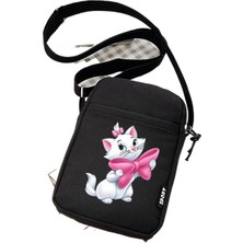 Xinrong Kedi Kadın Omuz Crossbody Tuval Küçük Omuz Cep Telefonu Öğrenci Çanta (Yurt Dışından)