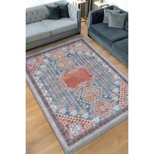 Homshtag Omg Etnik Desenli Halı Geometrik Salon Halısı Çok Renkli Oturma Odası Halısı Bordürlü Halı