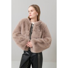 ROMAN Peluş Fermuarlı Mont Vizon K2517512_014