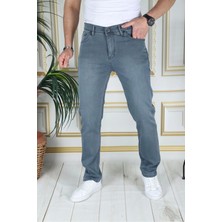 Erkek Tintyeşil Üstten Cepli Armürlü Regular Fit Rahat Kesim Esnek Chino Keten/kanvas Koton Pantolon