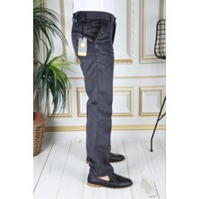 Füme Polarlı Kadife Pantolon Esnek Kalın Fitil Klasik Kesim Yan Cepli Astarlı Phantom Jeans