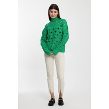 Alexander Gardi Alexandergardı Balıkçı Yaka Delikli Triko Kazak (A92423-S)