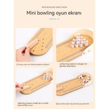 Hongxin Çocuk Mini Masaüstü Bowling Eğitici Dekompresyon Oyuncak (Yurt Dışından)