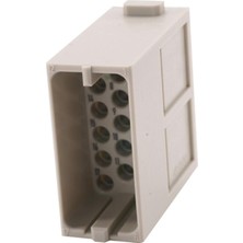 09140173001 - Harting Han-Modular Serisi Modül, 17 Kontaklı, 3 Sıralı, Erkek