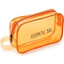 Lionesse Sabun ile Elde Yıkayınız Neon Makyaj Çantası Polyester Turuncu Neon-Plastik